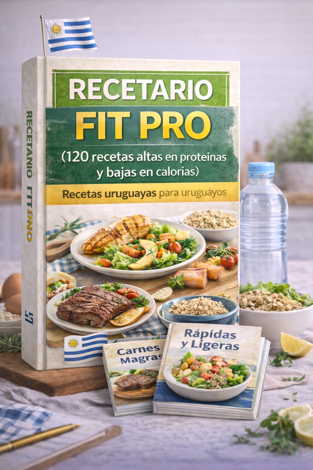 RECETARIO FIT PRO: 120 Recetas Uruguayas Altas en Proteína y Bajas en Calorías